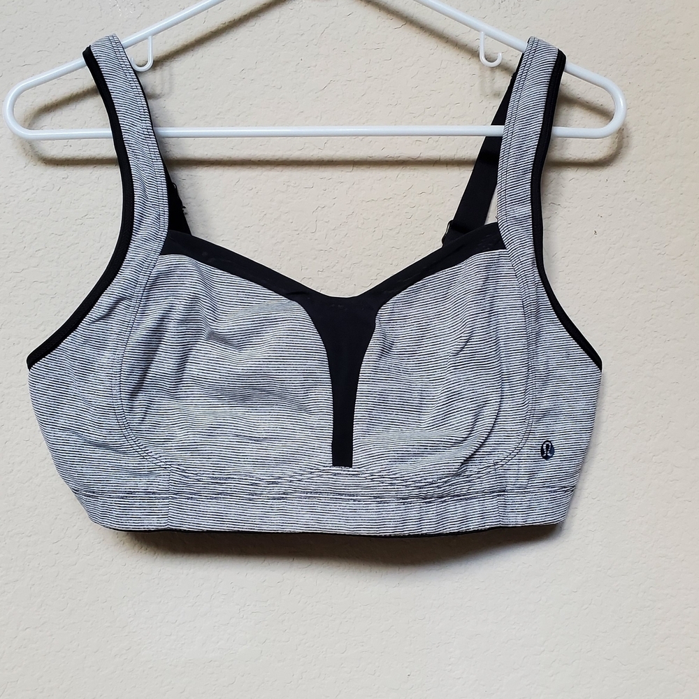 Lululemon Athletica Black and Gray Sports Bra